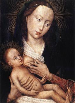 Rogier Van Der Weyden : Portrait Diptych of Jean de Gros, left wing
